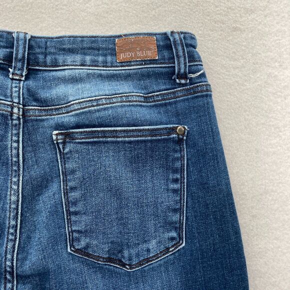 Judy Blue Jeans Women's 9/29 Slim Fit Skinny Leg Blue Stretch Denim Mid Rise - Picture 11 of 13